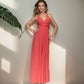 A-line Halter One Shoulder V-Neck Asymmetrical Cocktail Dress