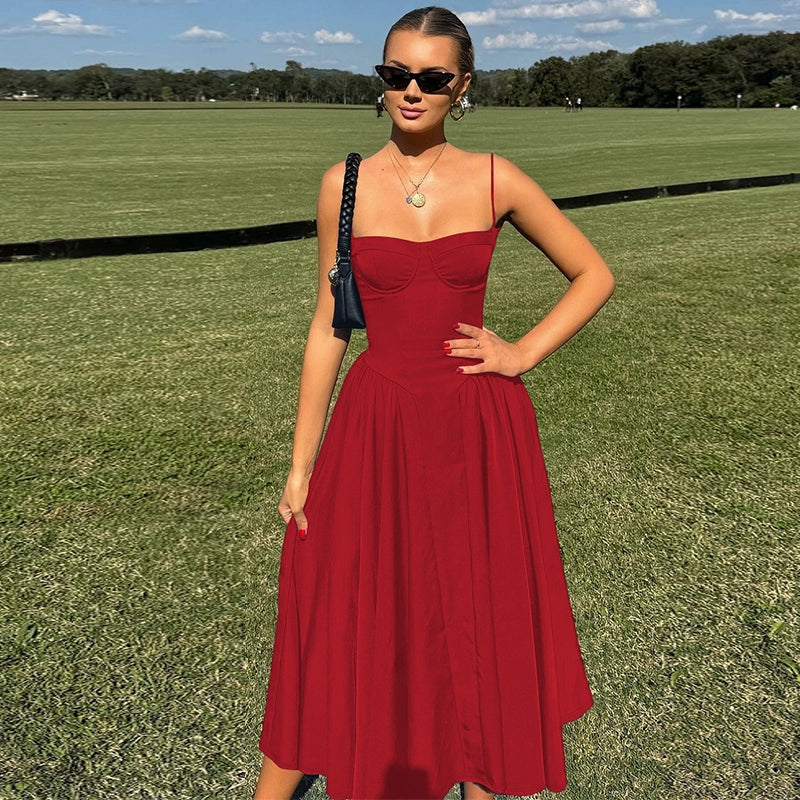 Vintage French Midi Slip Dress