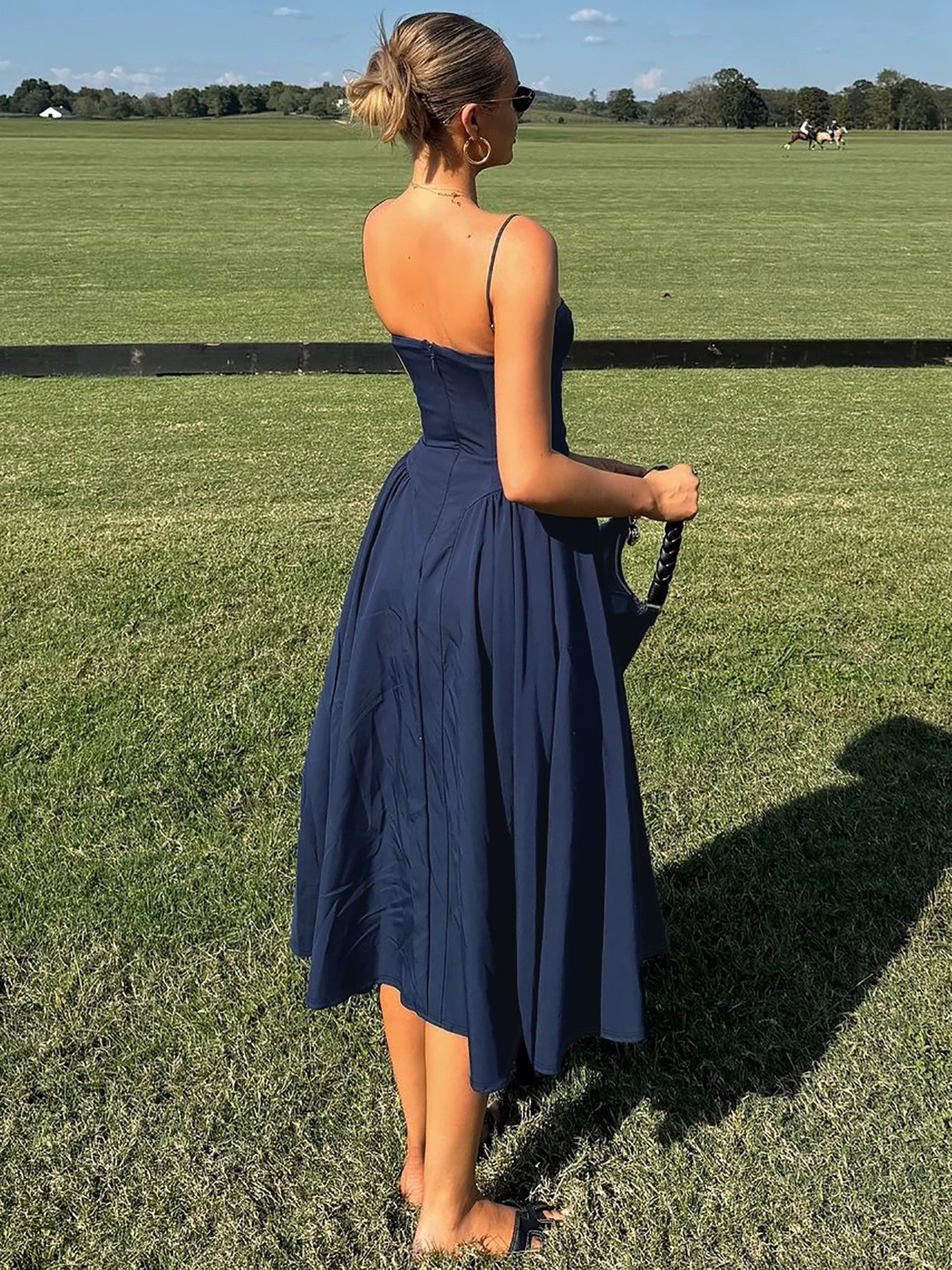 Vintage French Midi Slip Dress