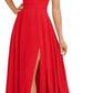 A-line Square Floor-Length Chiffon Bridesmaid Dress With Bow