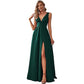 A-line V-Neck Floor-Length Chiffon Bridesmaid Dress
