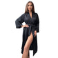 Black Long Women's Robe