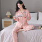 Cute Animals Cotton Long-sleeved Trousers Autumn And Winter Loungewear Pajamas Women's Homewear Suit KY-3638