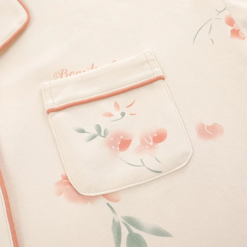 Cute Animals Cotton Long-sleeved Trousers Autumn And Winter Loungewear Pajamas Women's Homewear Suit KY-3638