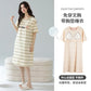 Cotton Women Nightgown Korean Style Cute Printed Girls Night Dress Summer Short Sleeve Homewear Womens Sleepwear Dresses