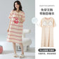 Cotton Women Nightgown Korean Style Cute Printed Girls Night Dress Summer Short Sleeve Homewear Womens Sleepwear Dresses