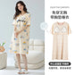 Cotton Women Nightgown Korean Style Cute Printed Girls Night Dress Summer Short Sleeve Homewear Womens Sleepwear Dresses