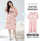 Cotton Women Nightgown Korean Style Cute Printed Girls Night Dress Summer Short Sleeve Homewear Womens Sleepwear Dresses