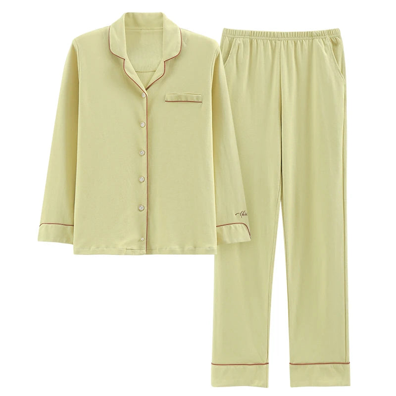 Cute Animals Cotton Long-sleeved Trousers Autumn And Winter Loungewear Pajamas Women's Homewear Suit KY-3638