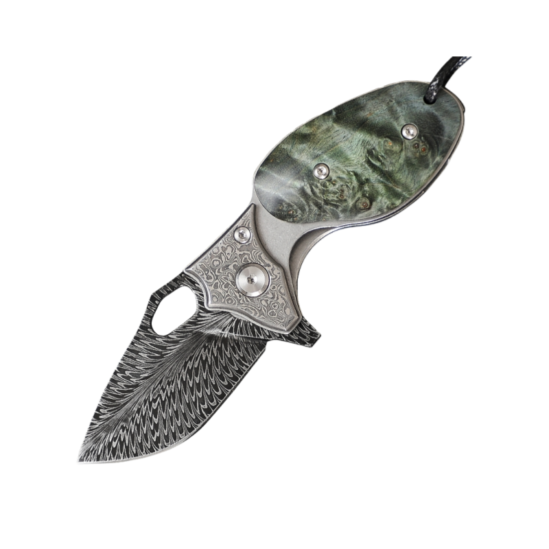 Pocket Knife | Feather Pattern | Swamp Rat