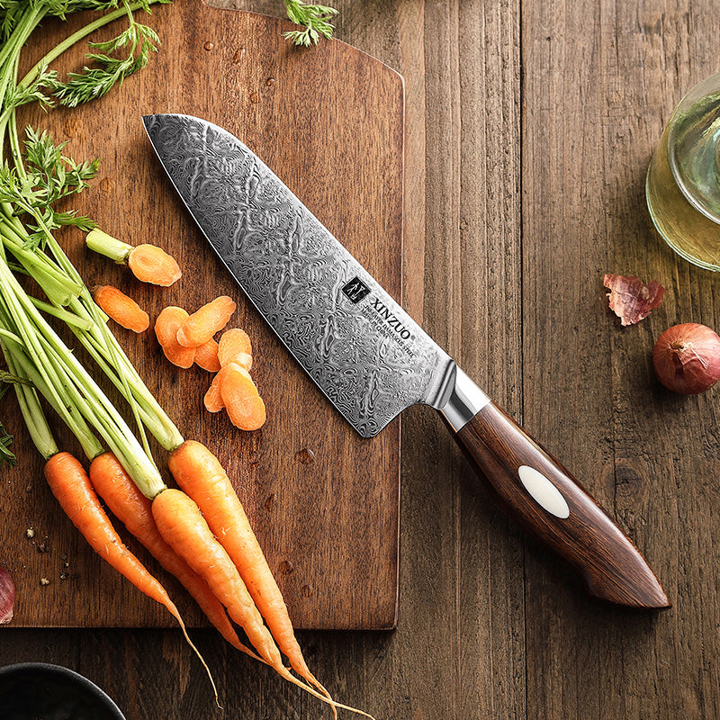 Damascus Steel Chef's Knife | Natural Pattern | 110 Layer