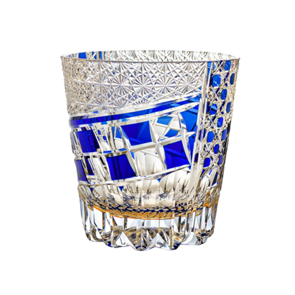 KAGAMI Edo Kiriko Hand-carved Longan Eye Whiskey Glass - Goglasscup