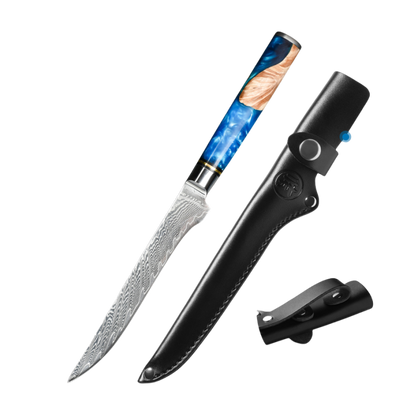 Damascus Steel Professional Boning Knife- Mongolian