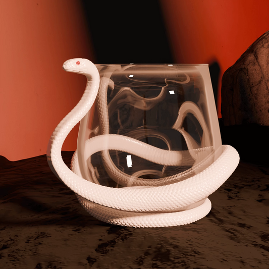 Snake and Glass Designer Wine Glass