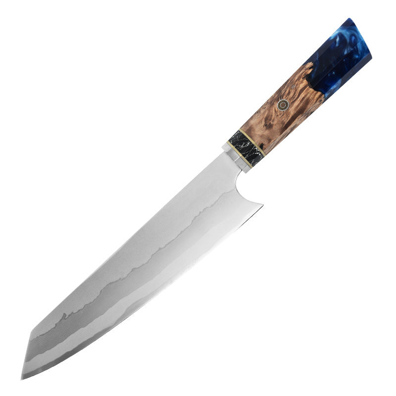Chef's Kiritsuke | Damascus Steel | Japanese Kitchen Knife | Black