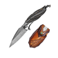 Feather Pattern | Forged Folding Knife | Hunting Knife