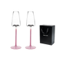 VIANASA'S Carat Pink Champagne Flutes - Goglasscup