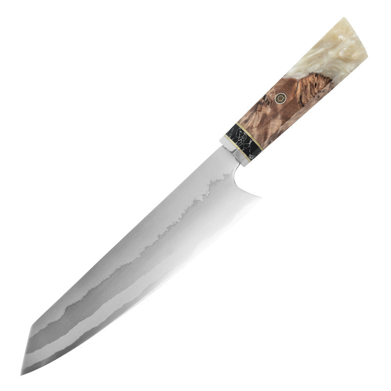 Chef's Kiritsuke | Damascus Steel | Japanese Kitchen Knife | Black