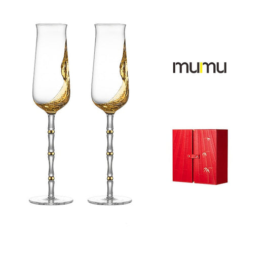 MUMU Handmade Bamboo Series Wine Glass - Goglasscup