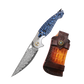 Folding Knife | Damascus Steel | Flying Fish
