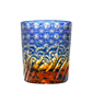 GOGLASSCUP Edo Kiriko Waves and Starry Sky Whiskey Glass GoGlassCup