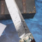 Swedish Powder Damascus Steel Outdoor Survival Knife | Divine Art