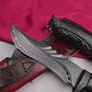 Outdoor Knife | Damascus Steel | Gray Wolf